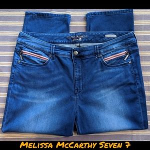 Melissa McCarthy Seven 7 Ankle Straight Jeans W 22